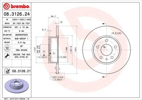 BREMBO 08.3126.21