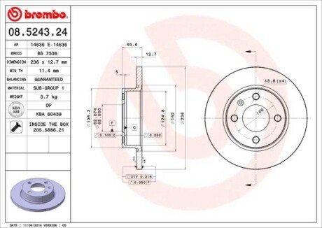 BREMBO 08.5243.24