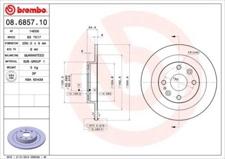 BREMBO 08.6857.10