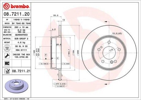 BREMBO 08.7211.21