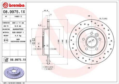 BREMBO 08.9975.1X