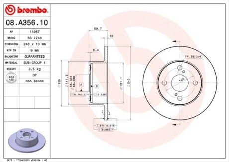 BREMBO 08.A356.10