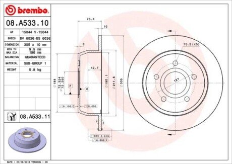 BREMBO 08.A533.11