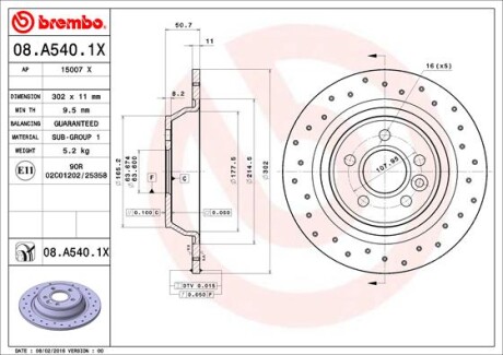 BREMBO 08.A540.1X