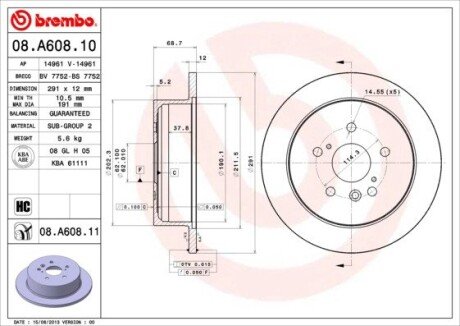 BREMBO 08.A608.11