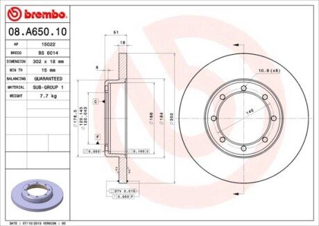 BREMBO 08.A650.10