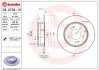 Гальмівний диск зад. Azera/Grandeur/Tucson/NF/Sonata/K5/Optima 05- BREMBO 08.A708.11 (фото 1)