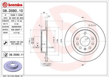 BREMBO 08.D080.11