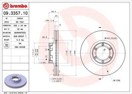 BREMBO 09.3357.10