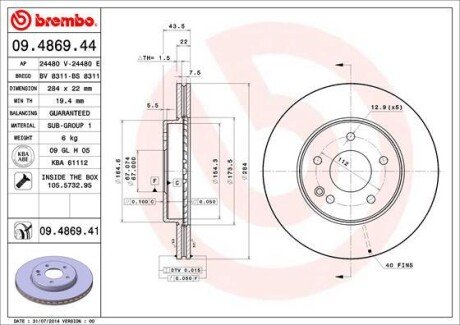 BREMBO 09.4869.41