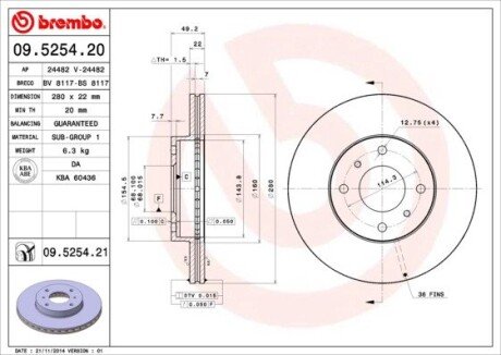 BREMBO 09.5254.21