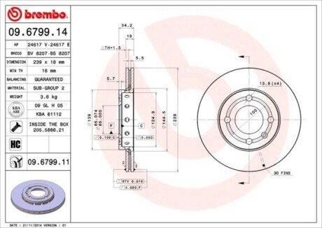 BREMBO 09.6799.11