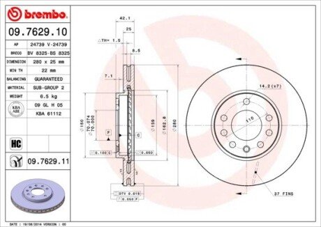 BREMBO 09.7629.10