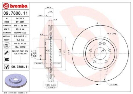 BREMBO 09.7808.11 (фото 1)