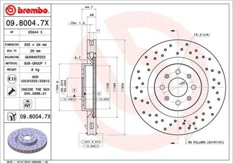 BREMBO 09.8004.7X