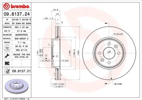 BREMBO 09.8137.24