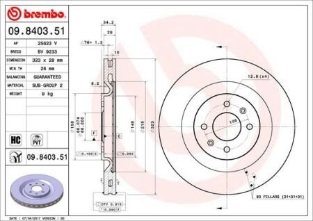 BREMBO 09.8403.51