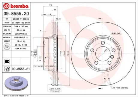 BREMBO 09.8555.21