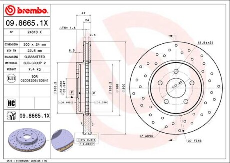 BREMBO 09.8665.1X