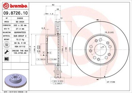 BREMBO 09.8726.10