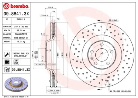 BREMBO 09.8841.3X