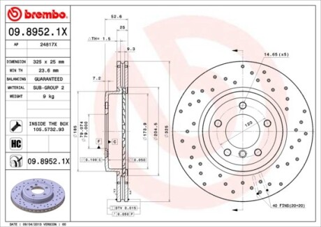 BREMBO 09.8952.1X