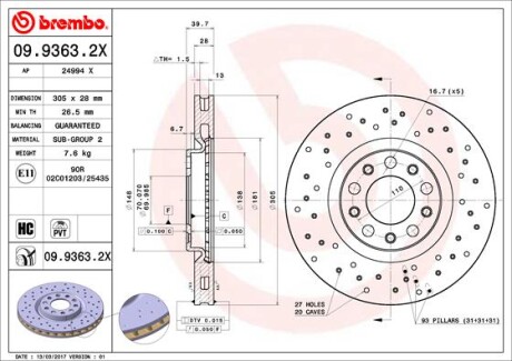 BREMBO 09.9363.2X