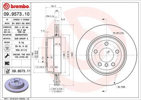 BREMBO 09.9573.11