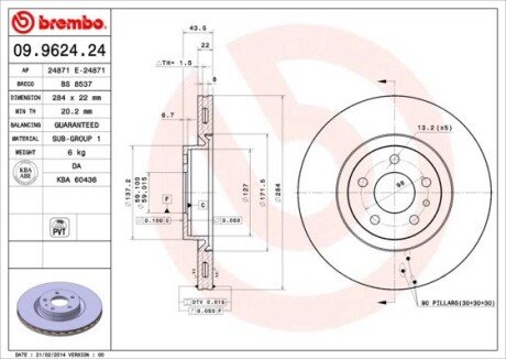 BREMBO 09.9624.24