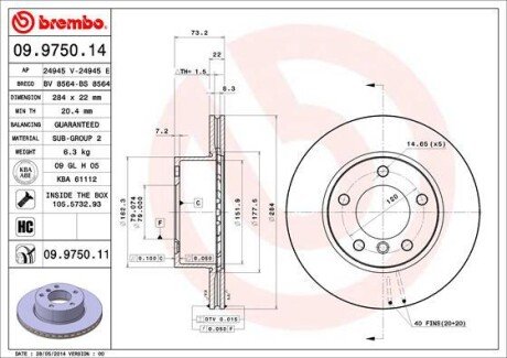 BREMBO 09.9750.11