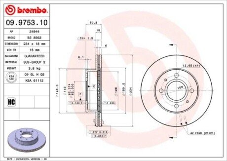 BREMBO 09.9753.10