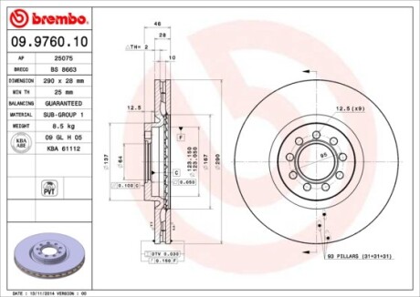 BREMBO 09.9760.10