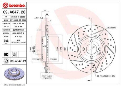 BREMBO 09.A047.21