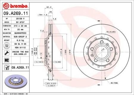 BREMBO 09.A269.11