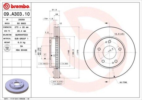 BREMBO 09.A303.10