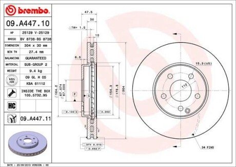 BREMBO 09.A447.11