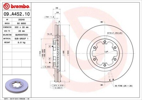 BREMBO 09.A452.10