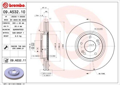 BREMBO 09.A532.10