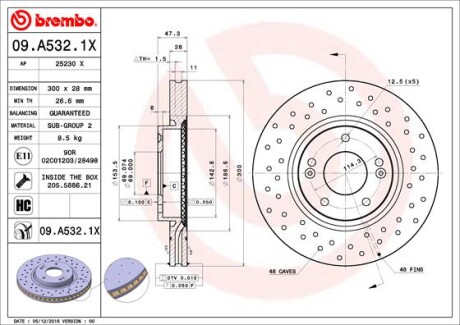 BREMBO 09.A532.1X