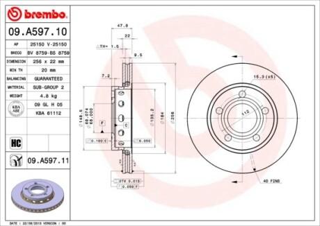 BREMBO 09.A597.11