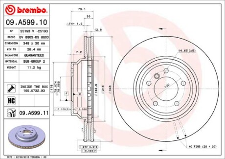 BREMBO 09.A599.11