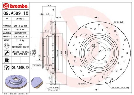 BREMBO 09.A599.1X