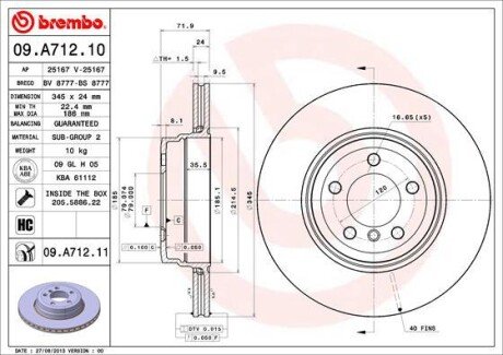 BREMBO 09.A712.11