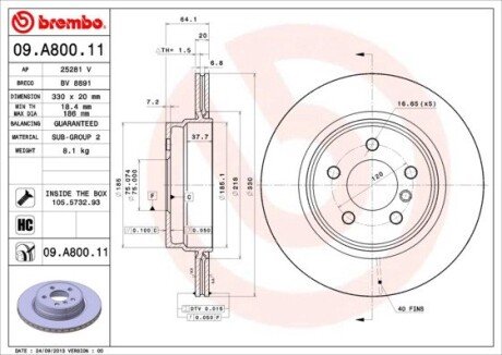 BREMBO 09.A800.11