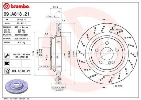 BREMBO 09.A818.21