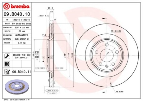 BREMBO 09.B040.11