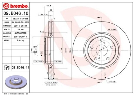 BREMBO 09.B046.11