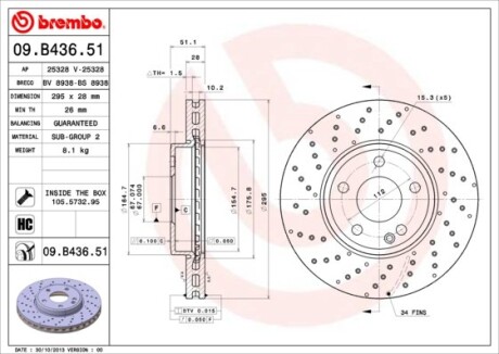 BREMBO 09.B436.51