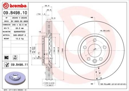 BREMBO 09.B498.11