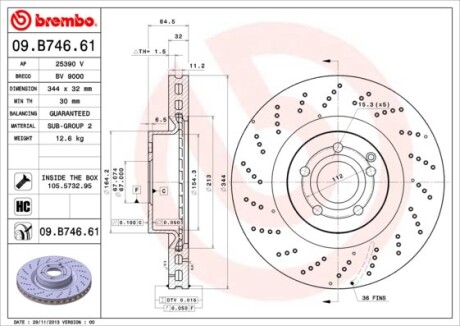 BREMBO 09.B746.61